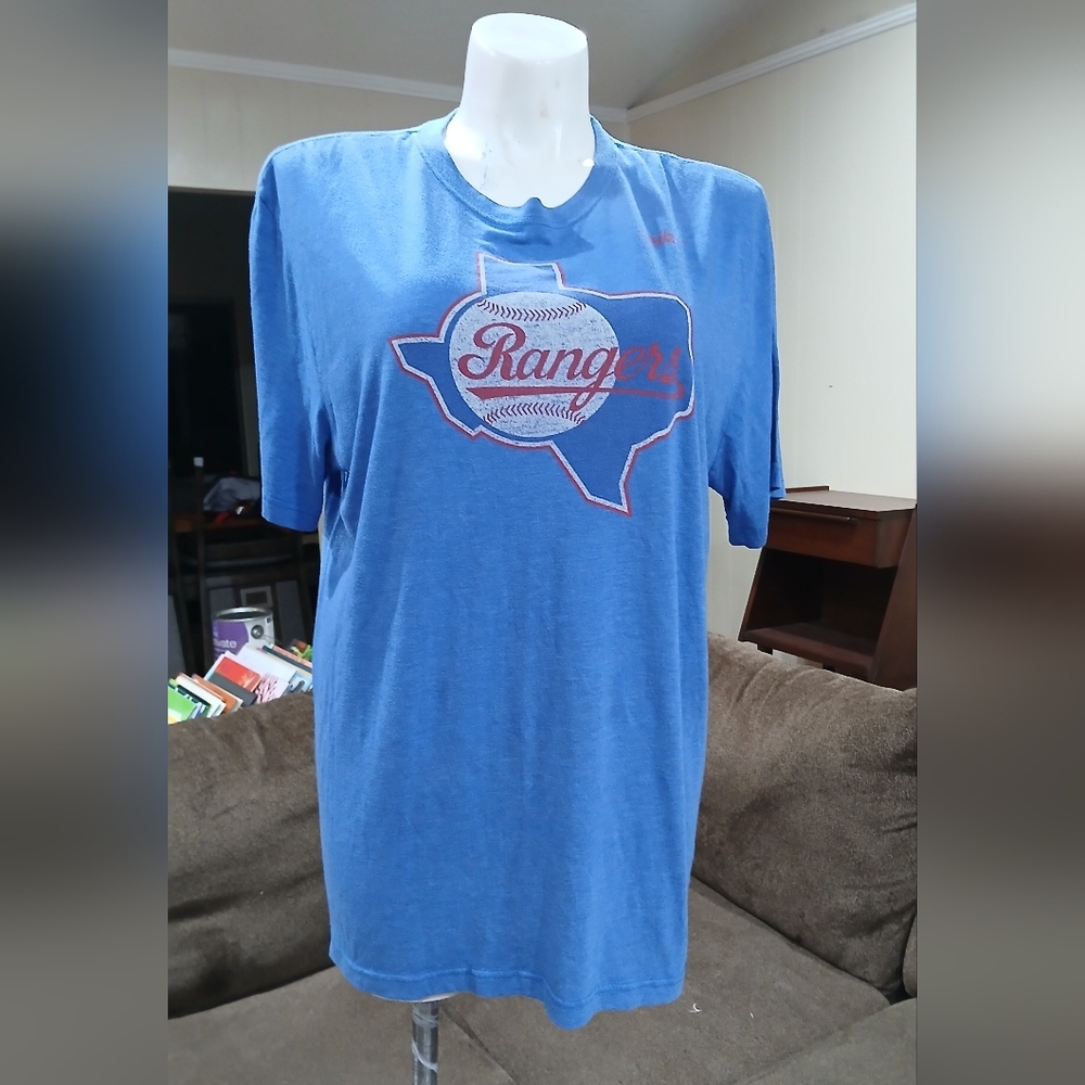 Nike Homage Royal Texas Ranger T-Shirt Size 2XL